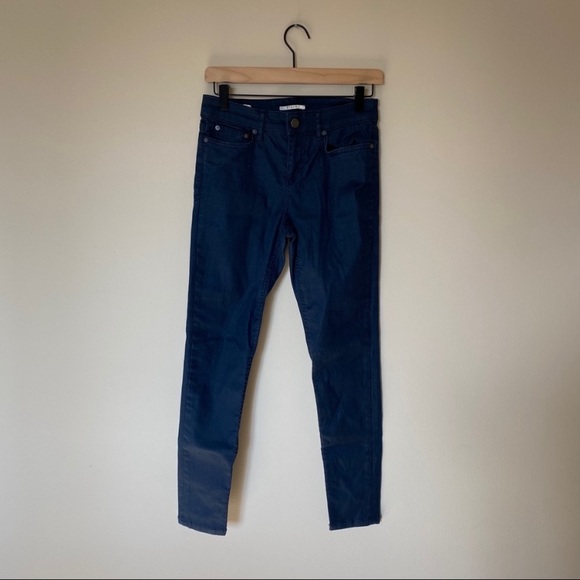 Reiss The Stevie Coated Low Rise Skinny Jeans - Picture 2 of 6